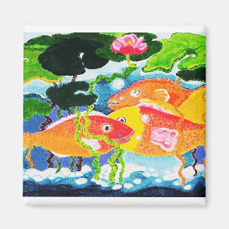 Happy fish magnet