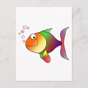 Happy Fish Postcard