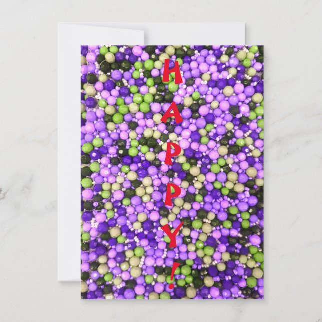 HAPPY! Flat Greeting Card (Front)