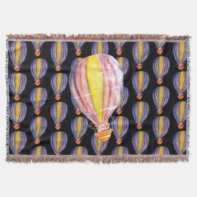 Happy Flight Throw Blanket (Front)