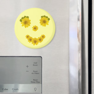 Happy Floral Smile Magnet