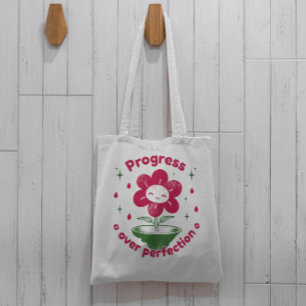 Happy Flower Cartoon Tote Bag