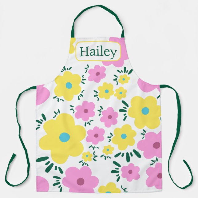 Happy Flowers Apron (Front)
