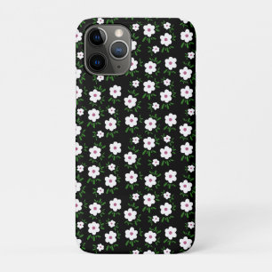 Happy Flowers Black iPhone 11 Pro Case