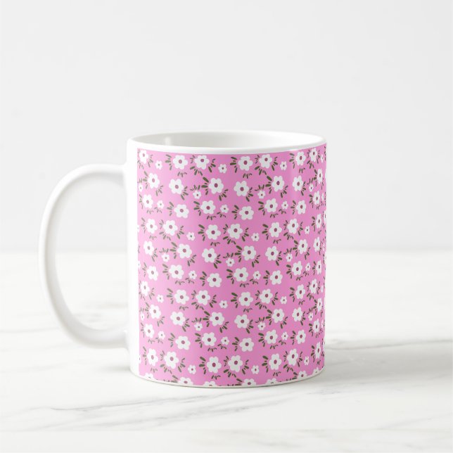 Happy Flowers Coffee Mug (Left)