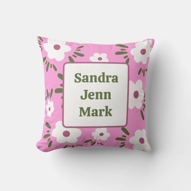 Happy Flowers Cushion (Front)