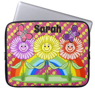 Happy Flowers Laptop Case