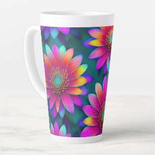 Happy Flowers Latte Mug