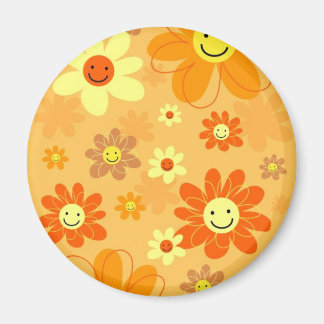 Happy Flowers Magnet