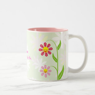 Happy flowers Mother's Day cute mug