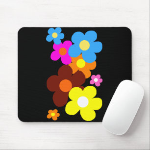 Happy Flowers  Mouse Mat