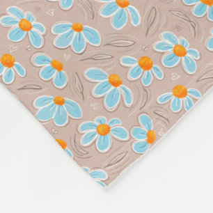 Happy Flowers Throw Blanket