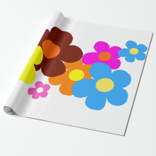 Happy Flowers Wrapping Paper
