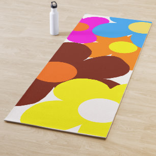Happy Flowers Yoga Mat