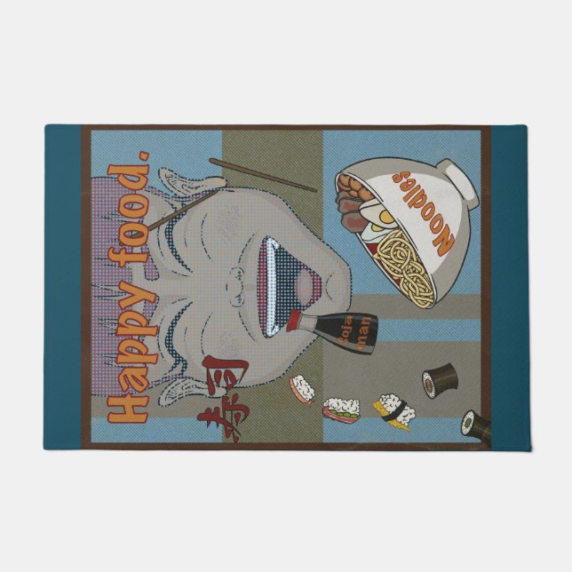 Happy food doormat (Front)