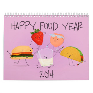 Happy Food Year 2014 Calendar