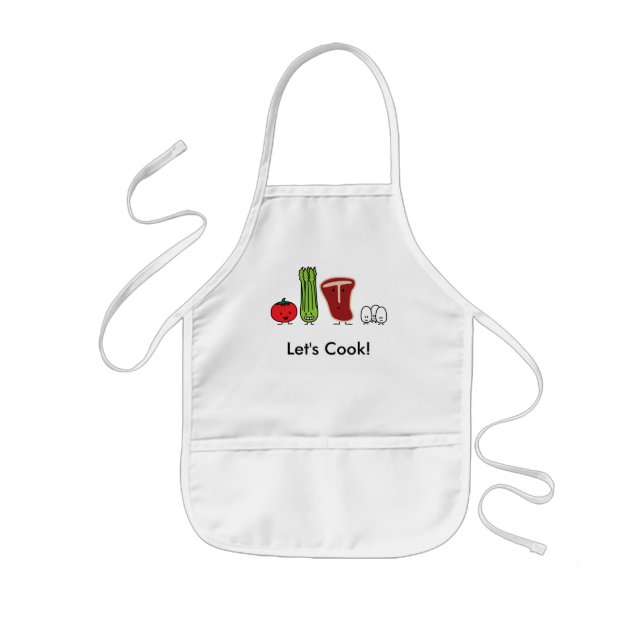 Happy foods, Let's Cook! Kids Apron (Front)