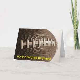 Happy Football Birthday Card