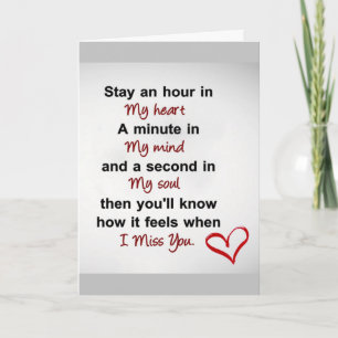 ***HAPPY FOR YOU/MISS YOU TOO*** CARD