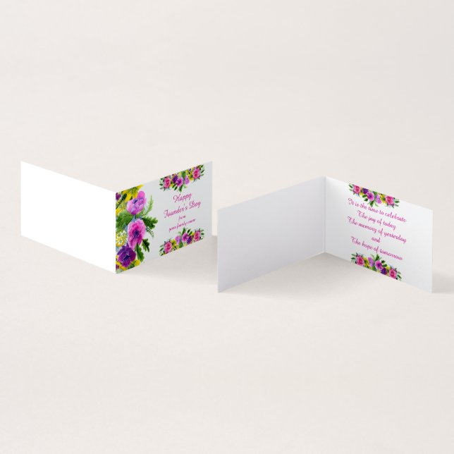 Happy Founder's Day  Folding Card (Inside and Outside)