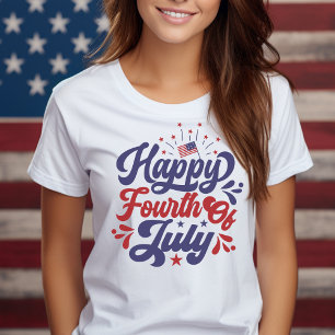 Happy Fourth of July American Patriotic T-Shirt