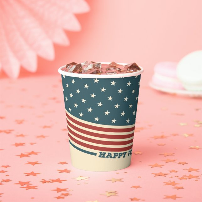 Happy Fourth Of July Paper Cup (Insitu)