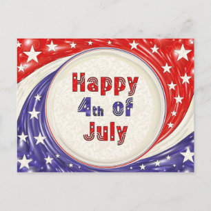 Happy Fourth of July Postcard