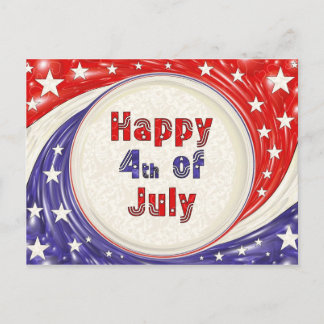 Happy Fourth of July Postcard