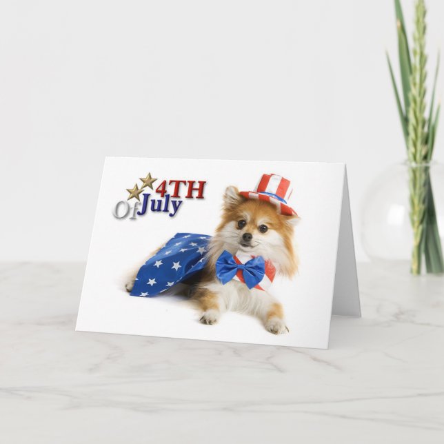 Happy Fourth of July Puppy Card (Front)