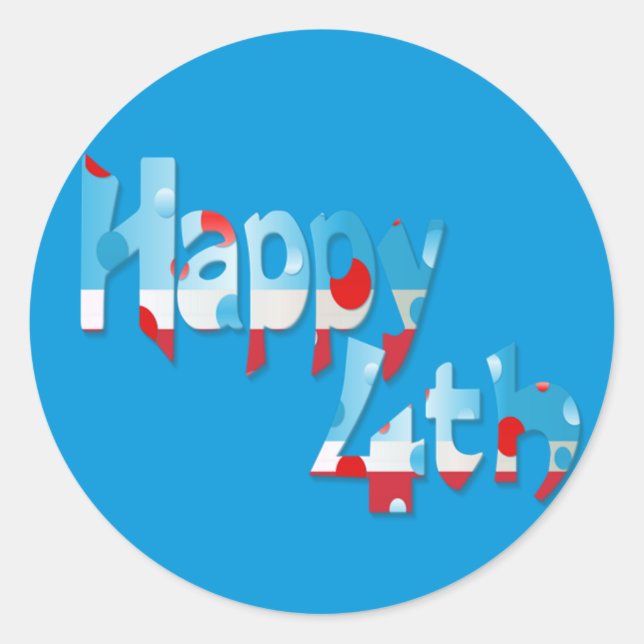 Happy Fourth Stickers (Front)