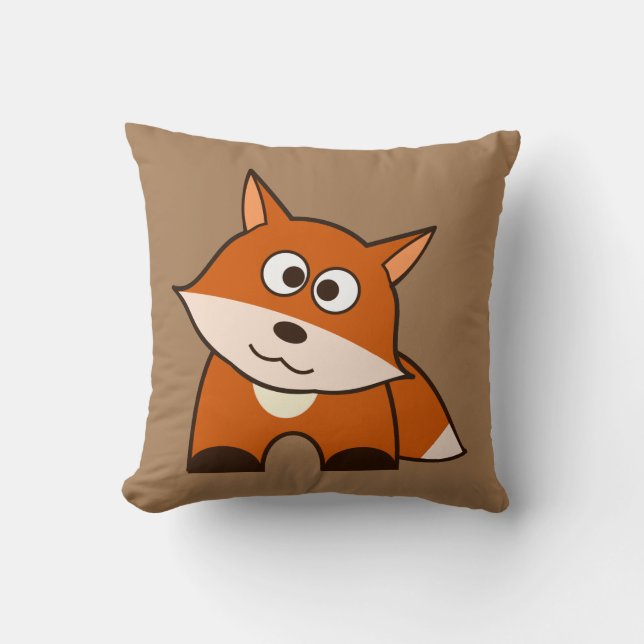 Happy Fox Cushion (Front)