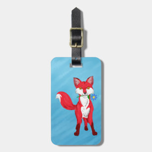 Happy Fox Luggage Tag