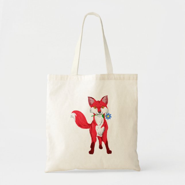 Happy Fox Tote Bag (Front)