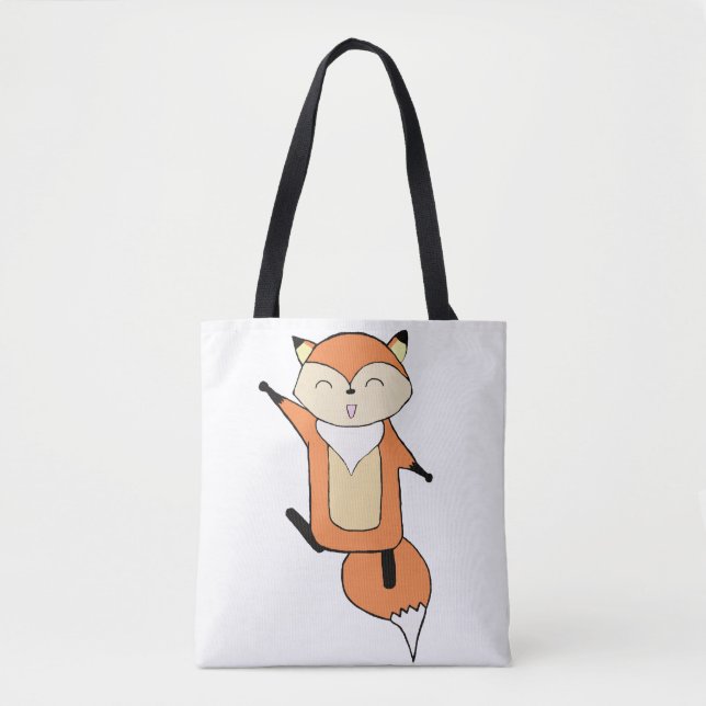 Happy Fox Tote Bag (Front)