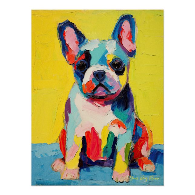 Happy French Bulldog 03 - Kaori Poster (Front)