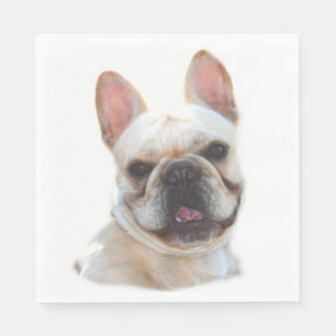 Happy French Bulldog Napkin
