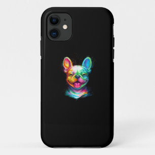 Happy French Bulldog Smiling Face iPhone 11 Case