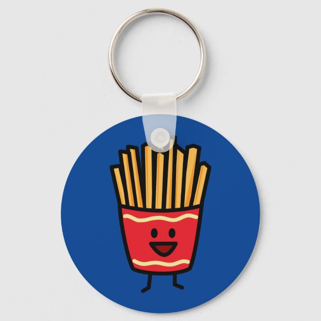 Happy French Fries Key Ring (Front)