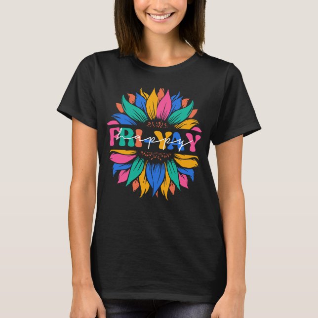 Happy Fri-Yay Friday Lovers Funny Teacher T-Shirt (Front)