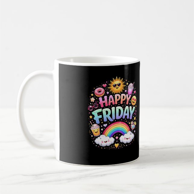 Happy Friday Coffee Mug (Left)