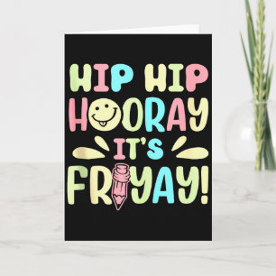 Happy Friday Fri Yay Teacher School Meme Tank Top_ Card