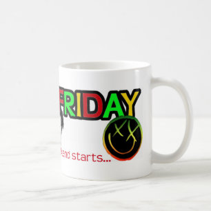 HAPPY FRIDAY LOGO COFFEE MUG