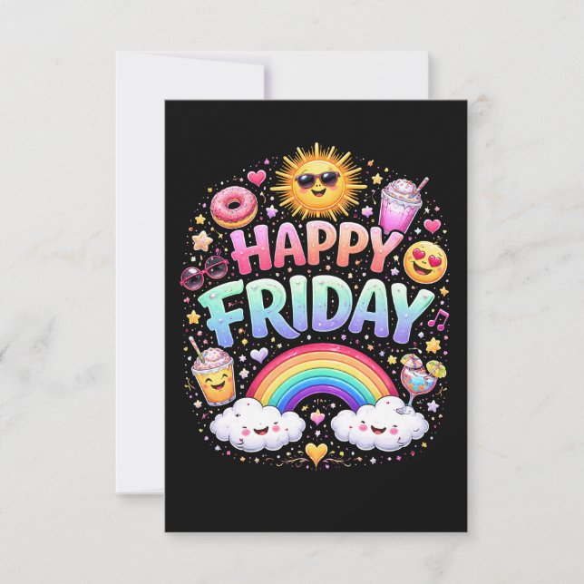 Happy Friday Thank You Card (Front)