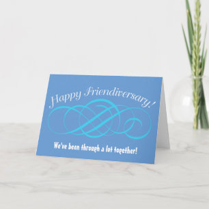 Happy Friendiversary Swirl Design Card