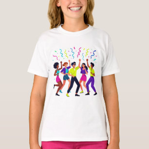 Happy Friends Dancing Party Celebration T-Shirt