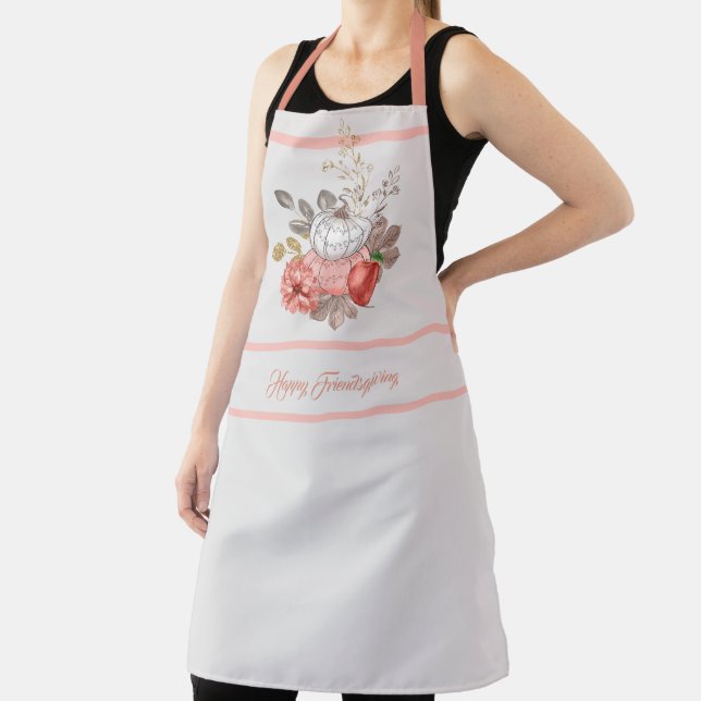 Happy Friendsgiving Pumpkin Apron (Insitu)