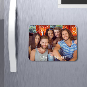 Happy Friendsgiving Thanksgiving Custom Photo Magnet