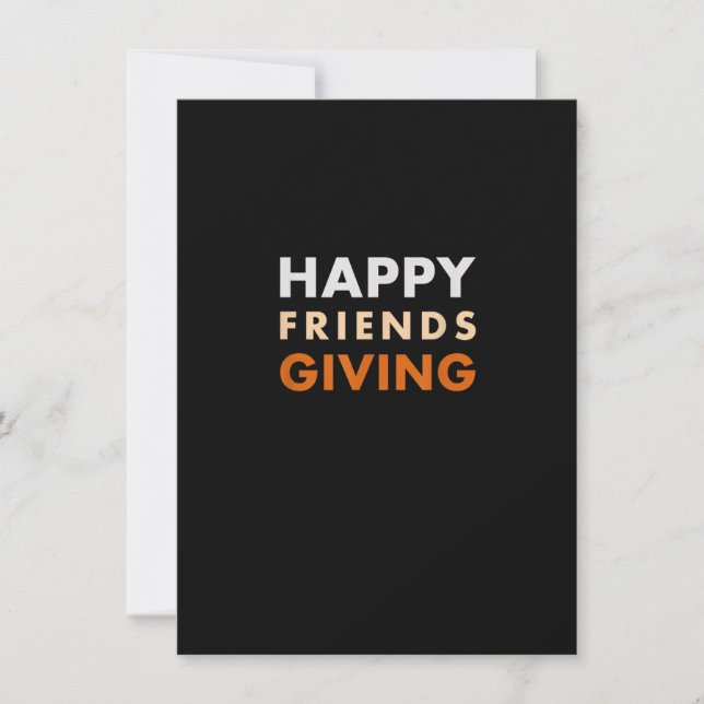 Happy Friendsgiving Thanksgiving Shirt Invitation (Front)