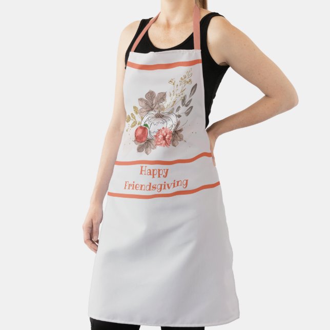 Happy Friendsgiving Turkey Apron (Insitu)