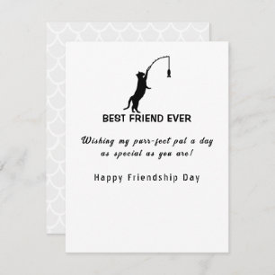 Happy Friendship Day Best Friend Ever fishing  Holiday Card